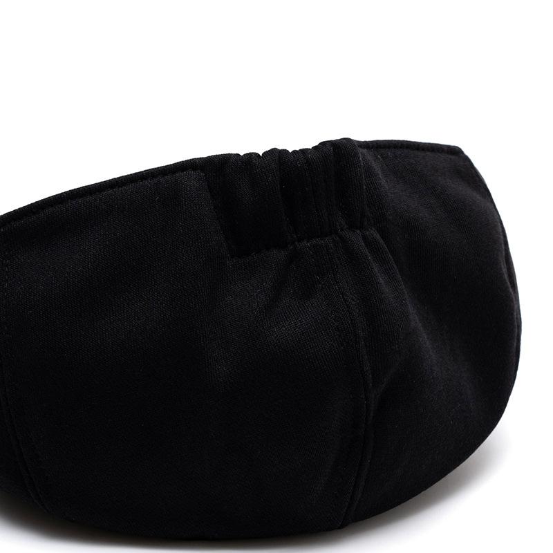 Herren Schirmmütze Herbst Winter Großer Kopf Baskenmütze Retro Baumwolle Unifarbene Kappe Britische Schiebermütze