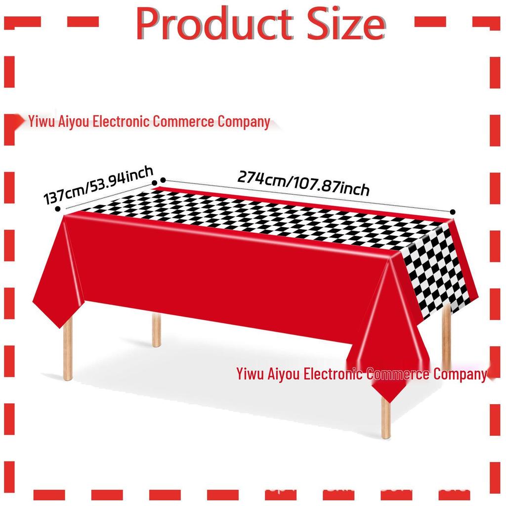Grenzüberschreitendes Reifen Geburtstagsfeier Geschirrset: Teller, Tassen, Servietten, Banner, Spirale & Messer