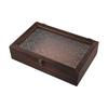 Decorative Box Begonia Flower Desktop Storage Solid Wood