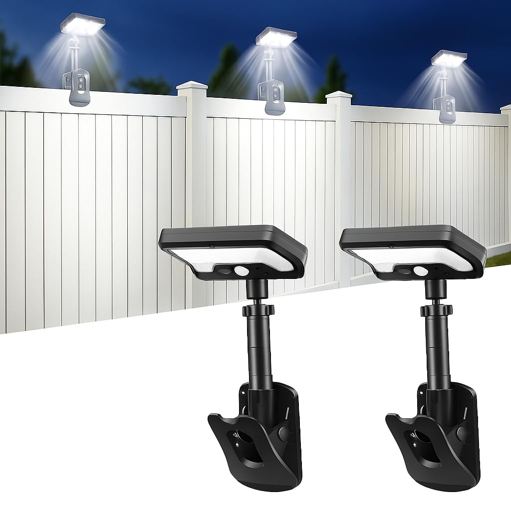 

Batone Outdoor Solar Sensor Lights, 2-Piece Set, IP65 Waterproof, Solar Clip-on, Solar-Powered, USB Charging, 4000mAh High Capacity, Garden Motion