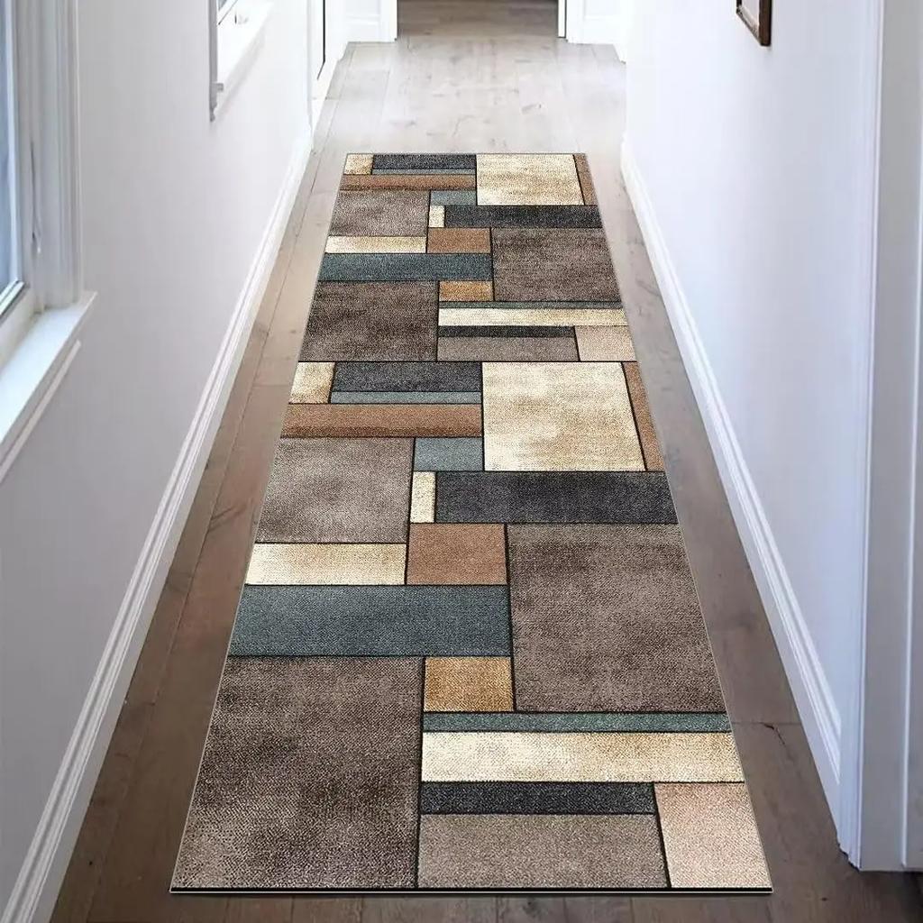 Hallway Entrance Rug Stain-Resistant Anti-Slip Mat Bedroom Kitchen Runner Rug Laundry Room Floor Mat Home Decor