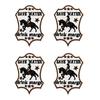 10pcs /Lots Western Cowboys Embroidered Patches Letter Patch Iron On Patches For Clothing Thermoadhesive Patches Jackets Hats Diy 