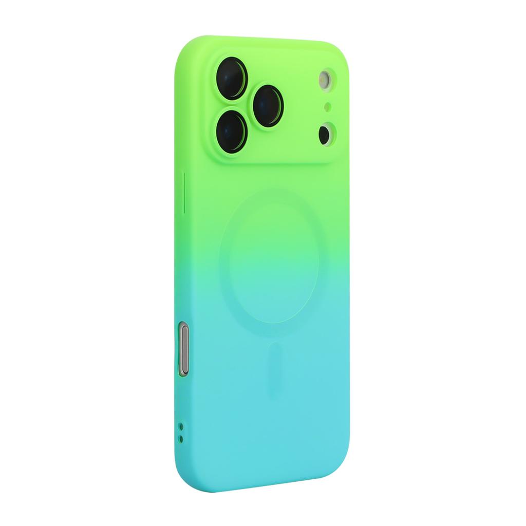 For iPhone 17 Pro Max Silicone Case ENAKY HAT PRINCE Gradient Color Cover Compatible with MagSafe