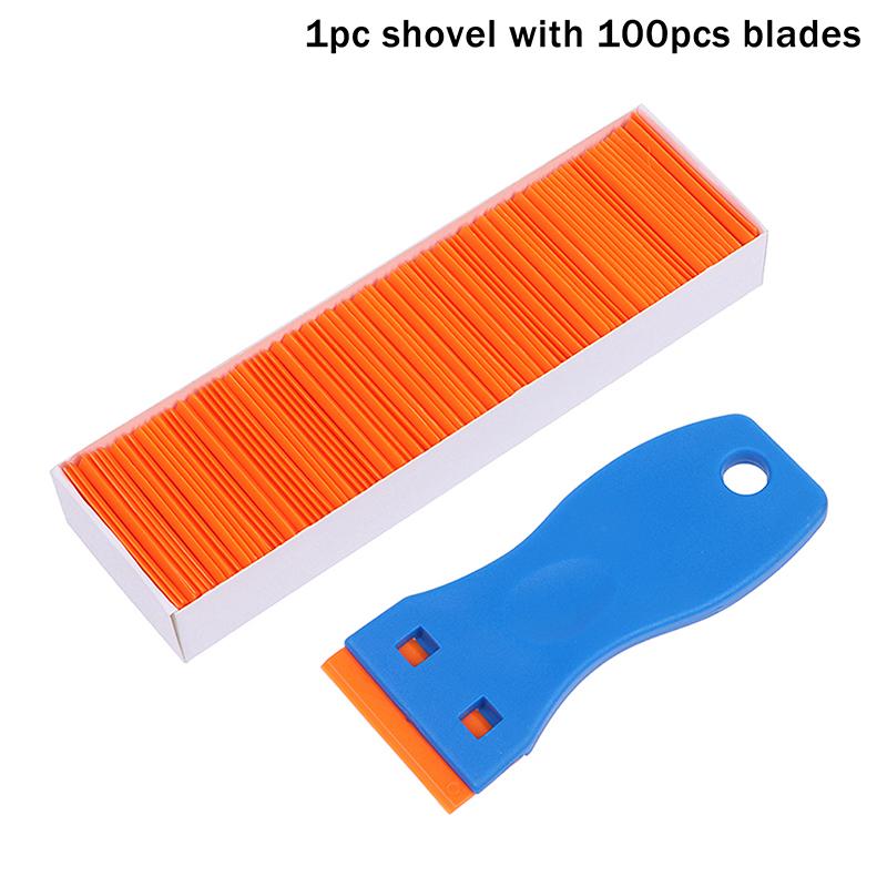 1Set Car Sticker Remover Multipurpose Plastic Small Paint Automotive Film Applying Tool Household Glass Cleaning Scraper