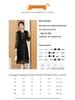 Elegant Floral Ruffle Collar Midi Dress - Long-Sleeve, Fake Two-Piece, Plus Size, Spring/Autumn Fashion for Middle-Aged Women