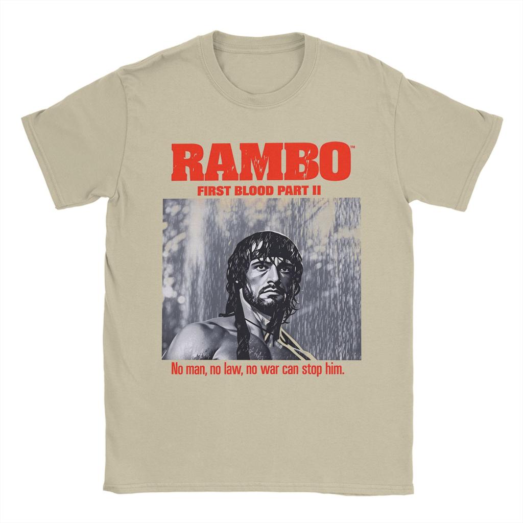 Rambo First Blood John In Ravine I Didnt Do Anything Cotton TShirt For Mens  Leisure Tee Shirt Oversize Casual Clothing