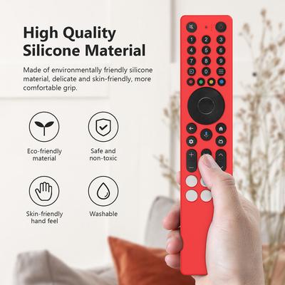 For TCL RC833A Silicone Remote Control Case Anti-Scratch Drop-Proof RC Cover Waterproof Television RC Shell Smart TV Accessories
