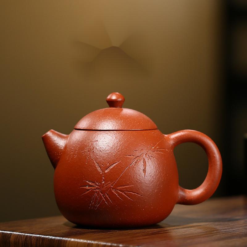 Yixing Side Handle Purple Clay Teapot Household Tea Pot Chinese Style Original Ore Old Purple Mud Handmade Tea Infuser