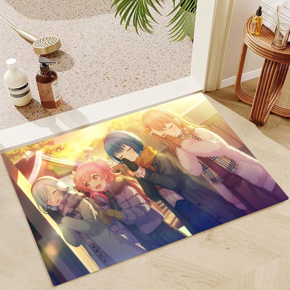 1pc Project S-Sekai Bathroom Absorbent Mats Anti-Slip Mats Home Decor Supplies Carpets Home Kitchen Floor Mats