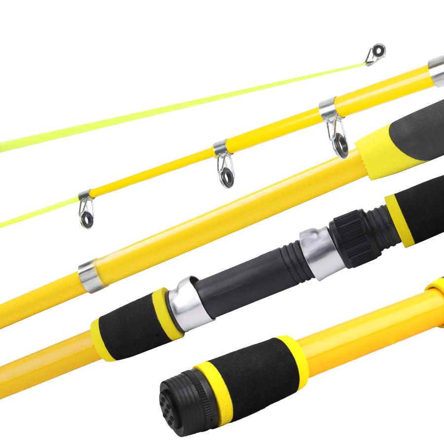 FTK 1.8m Fishing Pole Set Full Kits With Telescopic Fishing Rod And Spinning Reel Baits Hooks Travel Pole Set