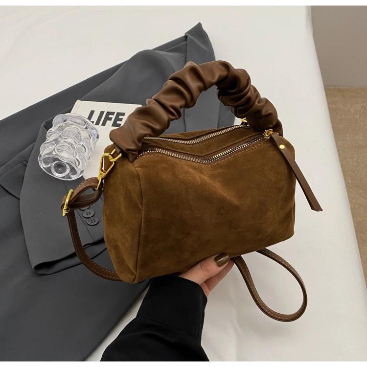 

Solid Boston Design PU молния женские сумки через плечо трендовые швейные нитки бренд женские сумки через плечо