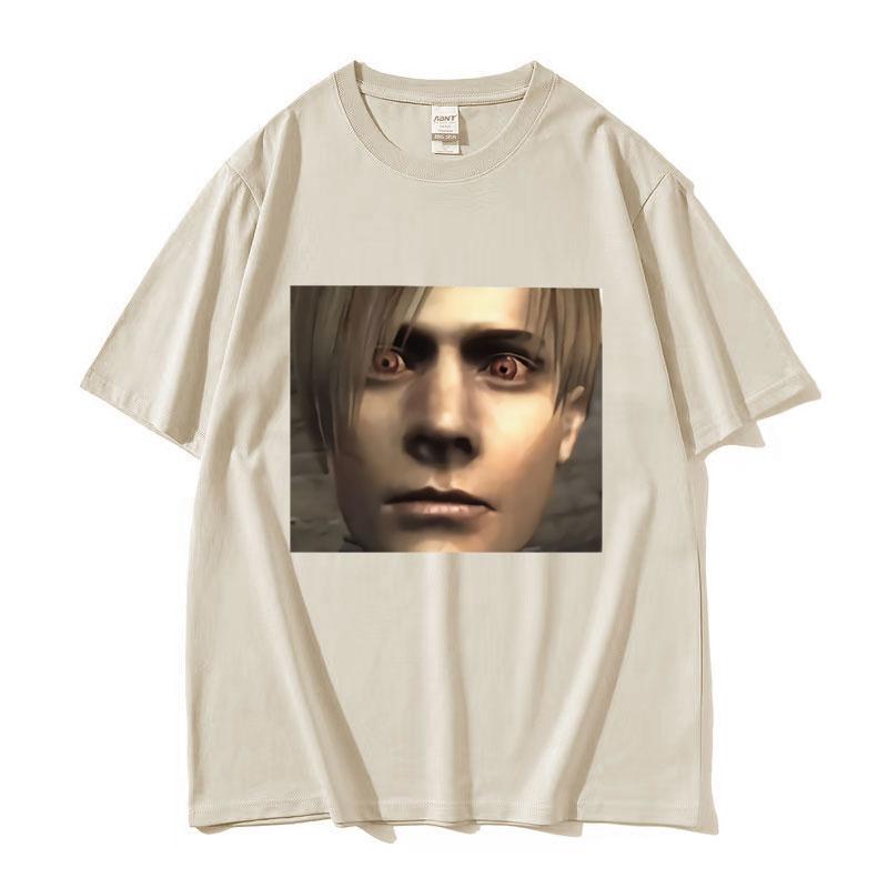 Leon S Kennedy Resident Evil Graphic T Shirt Unisexs Retro High Quality Fashion Tshirts Gothic Clothing Oversized Cotton Tshirt