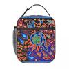 Huichol Dream Insulated Lunch Bag for Women Children Leakproof Food Boxes Thermal Lunch Box Tote