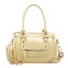 Borsa a Spalla Grande Capacità Monocolore Vintage