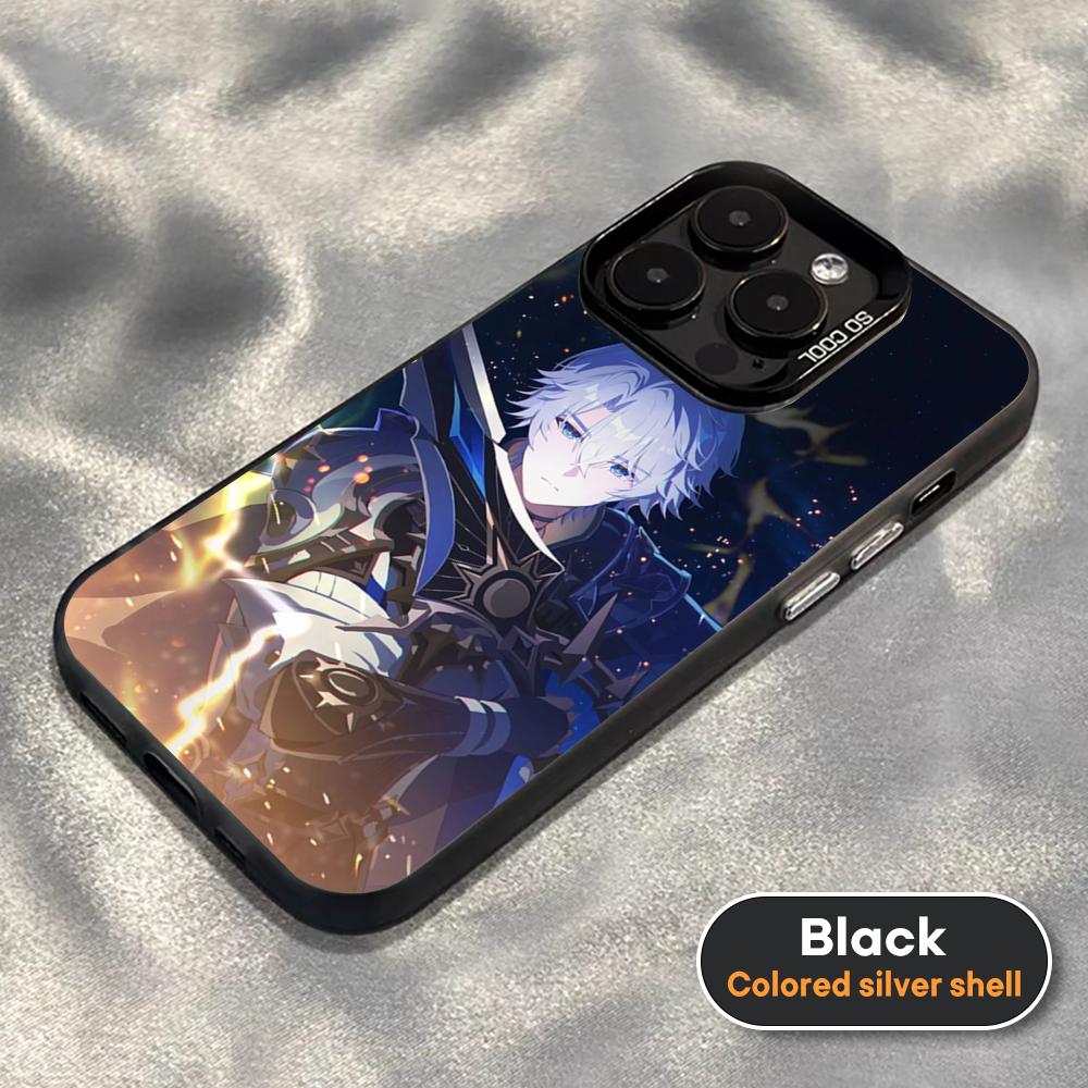 

Чехол для телефона Honkai Star Rail Phainon Для Черного lMDColor Серебристый Корпус Для lPhone 16 16e 15 14 13 12 11 Pro Max Plus iPhone 12 mini