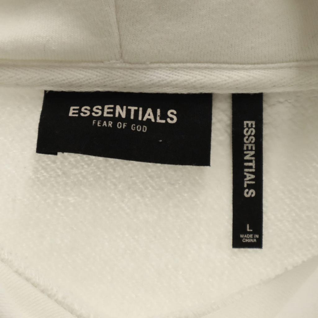 Essentials Sweat-shirts à manches longues avec logo au dos L blanc Homme Occasion