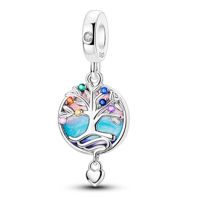 Original Copper Tree Of Life Wishing Tree Charms Pendants Fit Bracelets Necklace Diy Birthday Jewelry Gifts