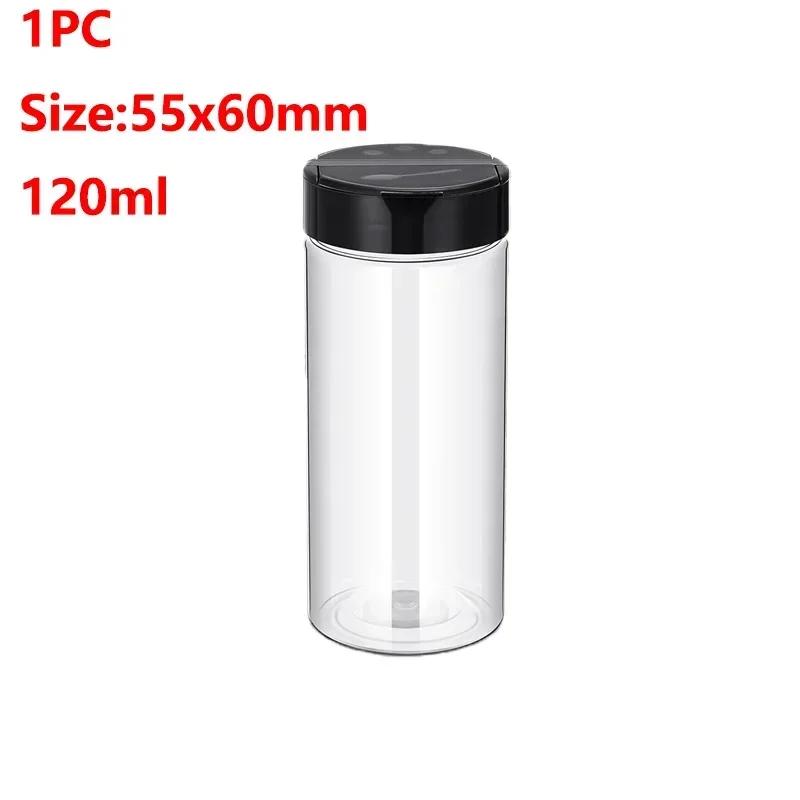12/4/1PCS Clear Spices Bottle for Kitchen Condiment Seasoning Container Plastic Seasoning Jars Condiment Box Kitchen Supplies