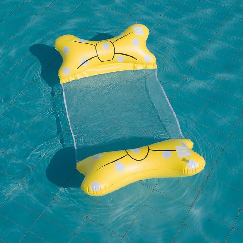 

Водный гамак-реклайнер Надувной плавающий матрас Плавательный круг Игрушка для вечеринки у бассейна Шезлонг для плавания