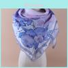 Cotton Scarf Accessory With Floral Print For Spring Summer Fall Winter Wear