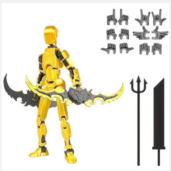 3D Printed 13-Joint Movable Mannequin Doll - DIY Full Body Decompression Ornament Figurine