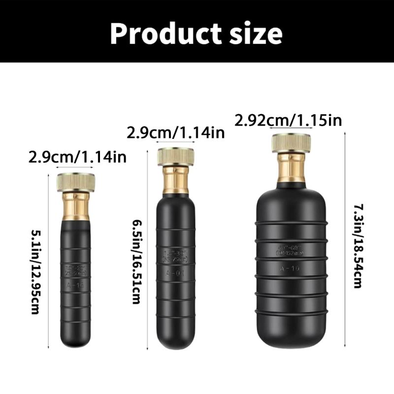 3Pcs Drain Cleaning Bladders Rubber Drain Cleaner Kitchen Plumbing Hair Clog Remover Fits 1 To 6inch Drain Pipe