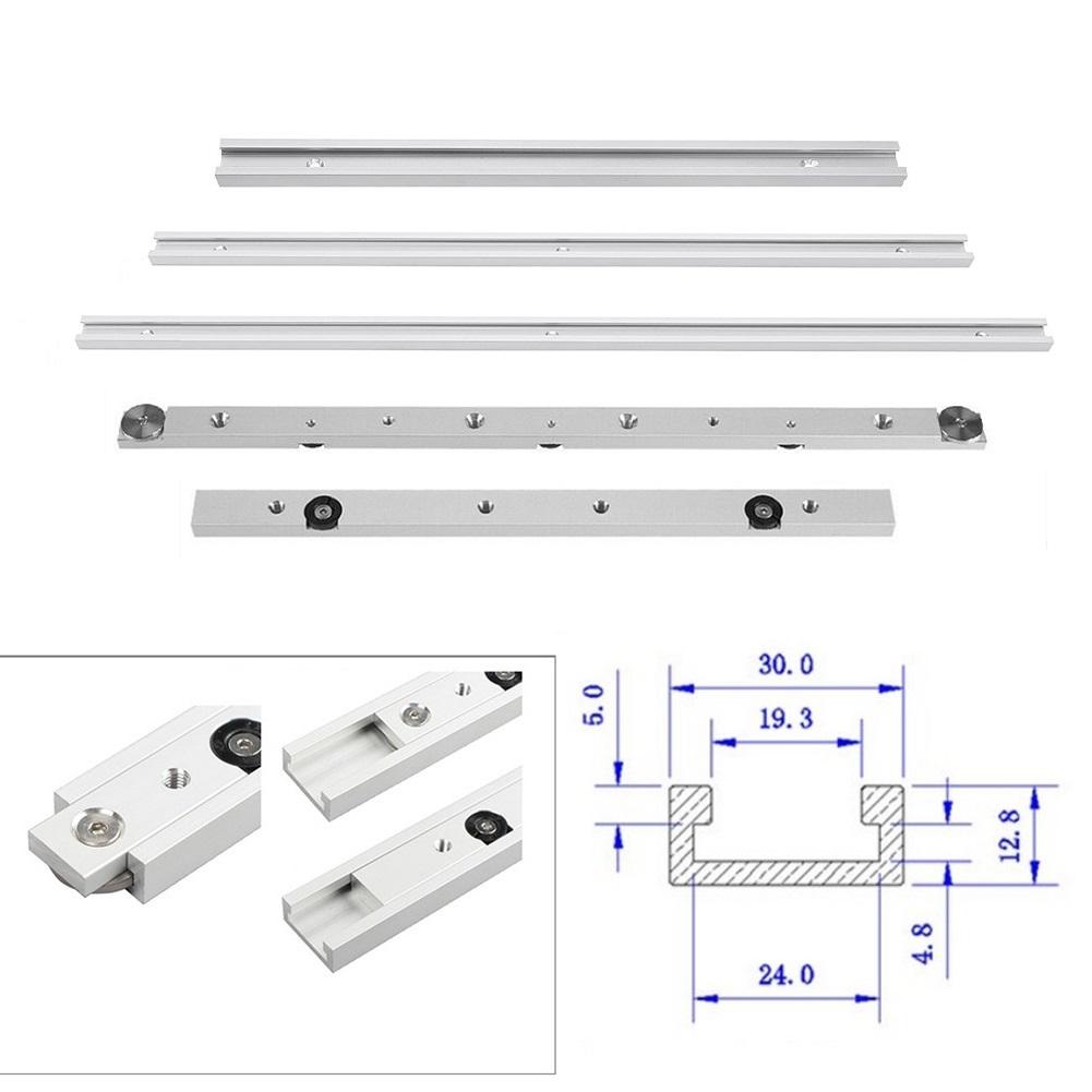 1pc T track Aluminium Alloy Miter Track Miter Bar Slider Table Saw Miter 30mm