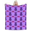 Fnaf Freddys Horror Game Bonnie Blanket Warm Cozy Fluffy  Throw Blankets for Sofa 50x60 Inch Multiple Sizes Quilt