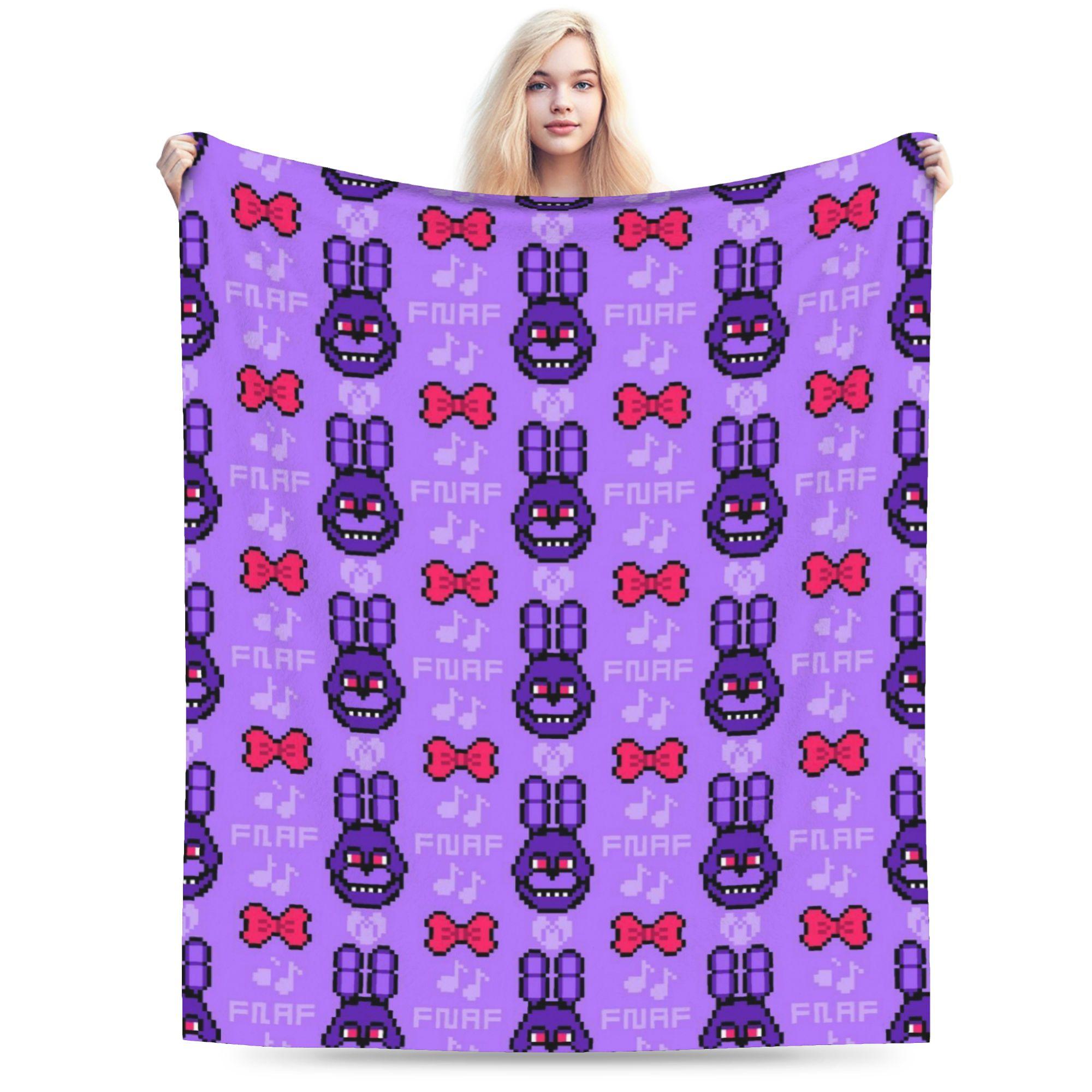 

Fnaf Freddys Horror Game Bonnie Blanket Warm Cozy Fluffy Throw Blankets for Sofa 50x60 Inch Multiple Sizes Quilt 75x100cm (30x40inch)