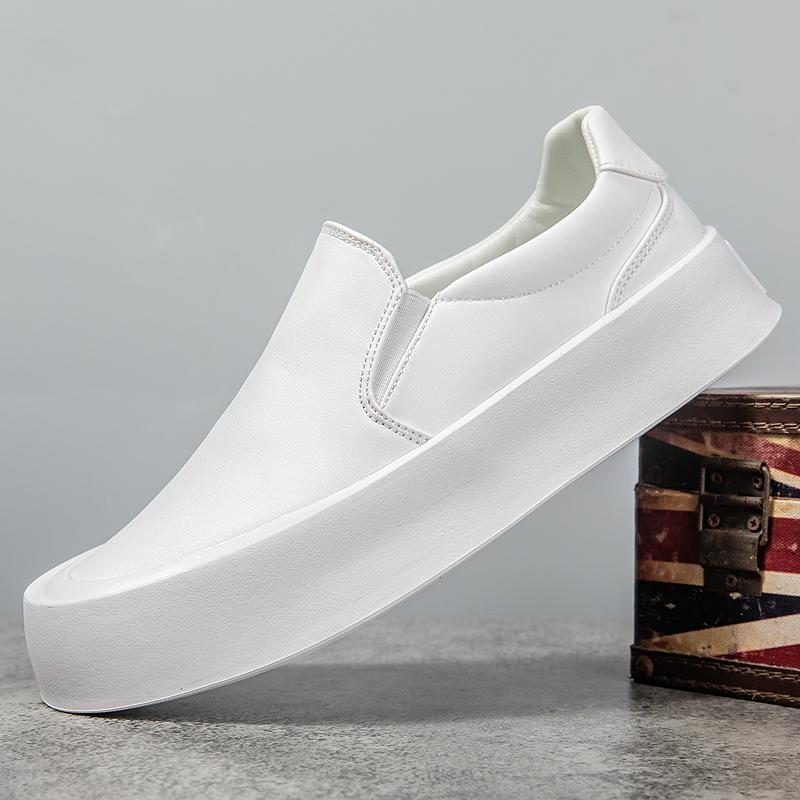 Fashion Leather Casual Shoes Elegantes Formal Men's Loafers Moccasins Breathable Slip On Male Boat Shoes Leisure Walk Moccasins