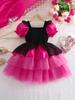 Fuchsia Lolita Kuromi Princess Dress for Girls' Stage Party
