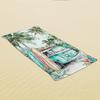 1PC Vintage Surf Van Beach Towel, Polyester Quick-Dry Print, Watercolor Palm Tree & Surfboard Design, Soft Towel for Beach & Sur