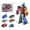 6 IN 1 Enhanced Edition Magma Tobot Transformation Robot to Car Toys Korea Cartoon Brothers Anime Deformation Car Toy