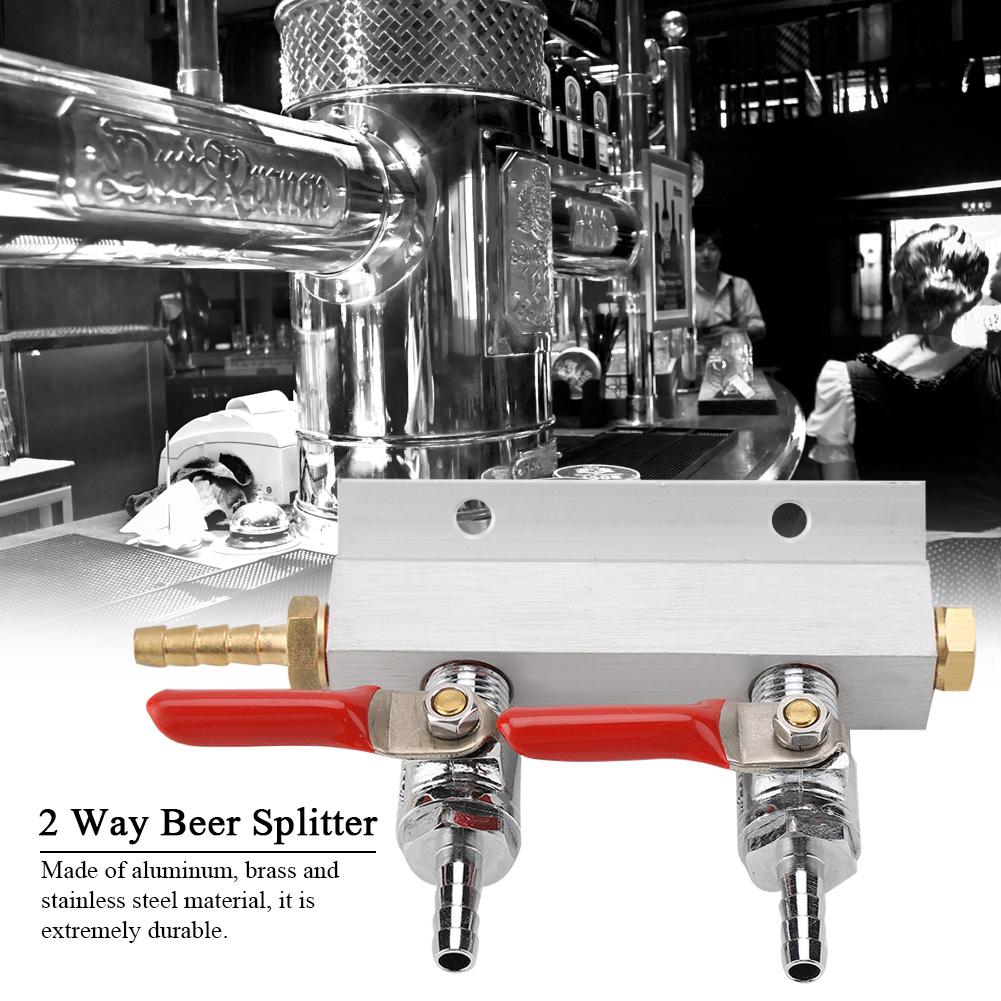 Muti Way Home Co2 Air Gas Manifold Distribution Splitter Beer 2 Way