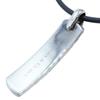 TIFFANY&Co. SV925 Narrow Barcode Necklace Silver / BlackUsed