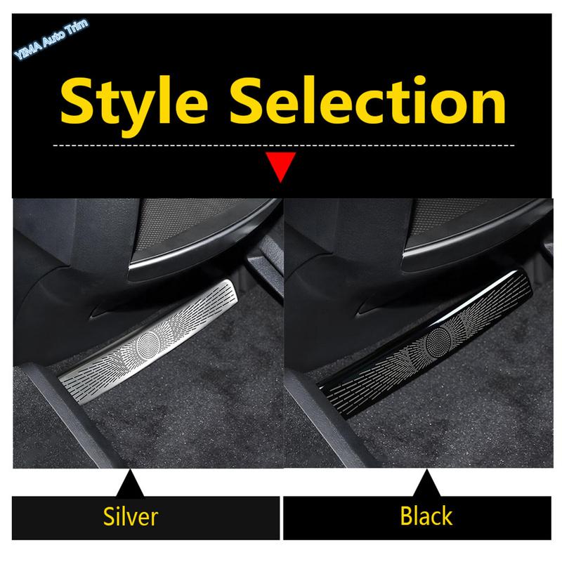 Car Seat Under Air Condition Outlet Vent Dust Plug Cover Trim Metal Sticker Fit For Mercedes Benz V class W447 2024 Accessories