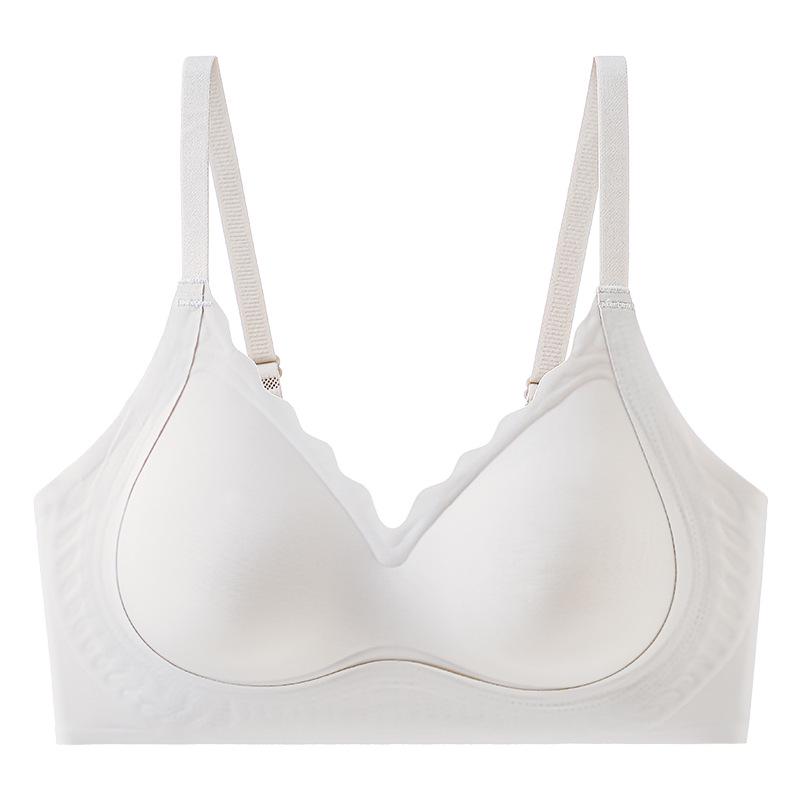 Seamless Jelly Lift Bra for Women: Fixed Cups, Small Chest Support, Gathered, Anti-Sag, Wire-Free.