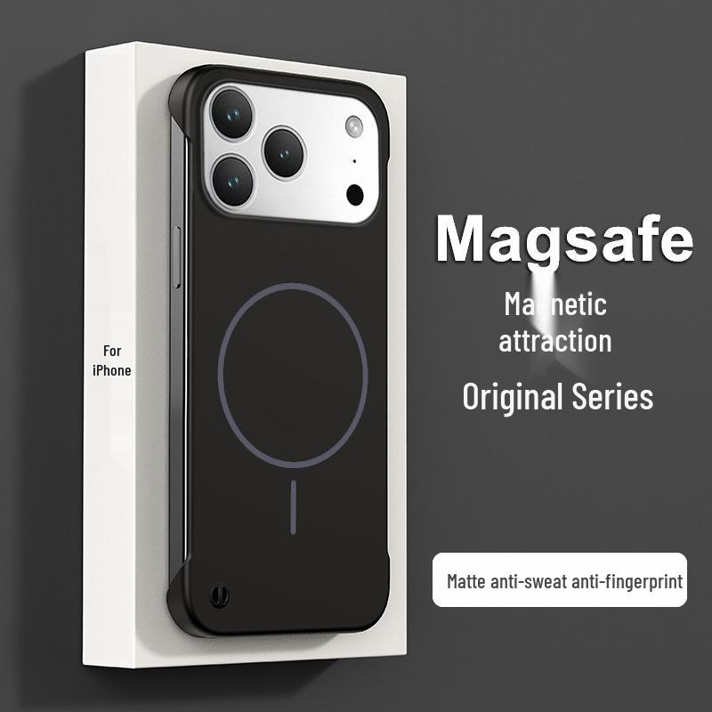 Apple 17Air Frameless Magnetic Soft-Touch iPhone 17PM Case with Anti-Drop Protection iPhone 13