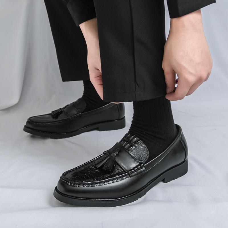 

Golden Sapling Повседневная деловая обувь Мужские лоферы Ретро дизайн Балетки Удобная обувь для вождения Мужские лоферы для отдыха и вечеринок 46 чёрный