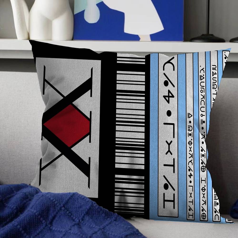 Anime Hisoka Hunter X Hunters Pillow Cover Sofa Cushion Cover Home Room Decoration Children Gift
