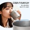 COOK'N'ESCAPE Titan-Tassen-Set, 340ml + 470ml, Stapelbar, Leicht, Feuerfest, mit Klappgriff, Unlackierte Titan-Tasse, Perfekt für Wandern, Cam