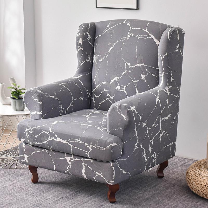 

Чехол на кресло с подголовником, 2 шт./комплект, эластичный чехол для дивана, чехол для кресла, защитный чехол для дивана, эластичное дно для гостиной 1-seater