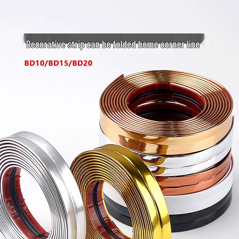 Waterproof Gold Yin-Yang PVC Self-Adhesive Decorative Corner Protector Strip