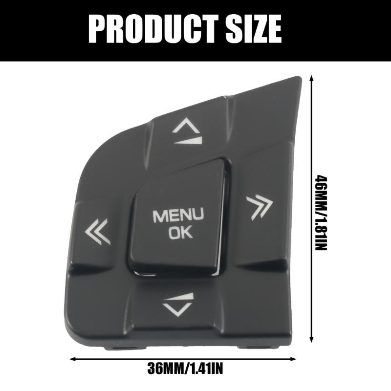 Ergonomisches Design Lenkradschalter Tastenabdeckung Gehäuse LR095537 LR095540 Anti-Rutsch-Strukturierte Oberflächen Ersatzteil