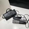 PU Synthetisches Leder Damen Schulter Umhängetasche Mode Lässig Abendessen Alligatormuster Klappe Handtasche und Geldbörse