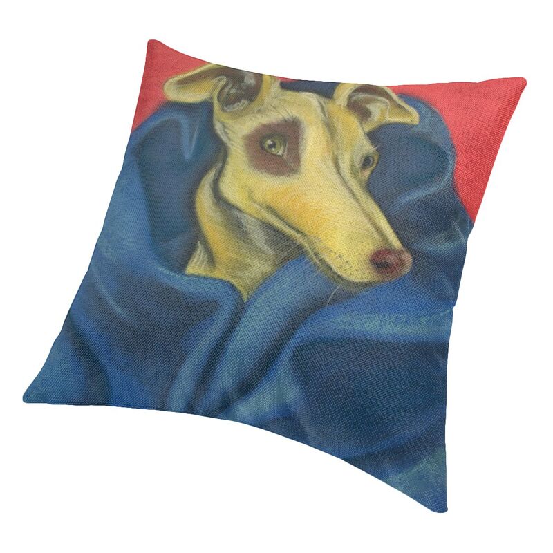 Italian Greyhound Cushion Covers 45x45cm Velvet Whippet Sihthound Dog Throw Pillow Case for Sofa Square Pillowcase Home Decor