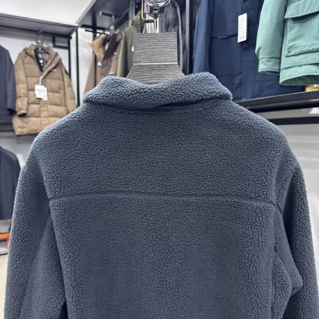 Sea Cut Double-Sided Warm Fleece: Lambswool Stand Collar Jacket for Autumn/Winter - Men's Clearance 4Y501A