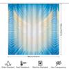 Blue Ray Shower Curtain Abstract Ocean Wave Pattern Bathroom Decor Waterproof Modern Art Home Textile Premium Quality