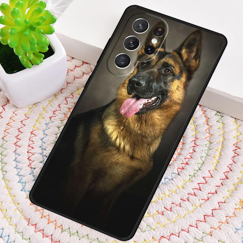 German Shepherd Dog soft Silicone Phone Case For Samsung Galaxy note 10 pro S26 S25 S24 S23 S22 S21 Plus S25Ultra Capa Cover