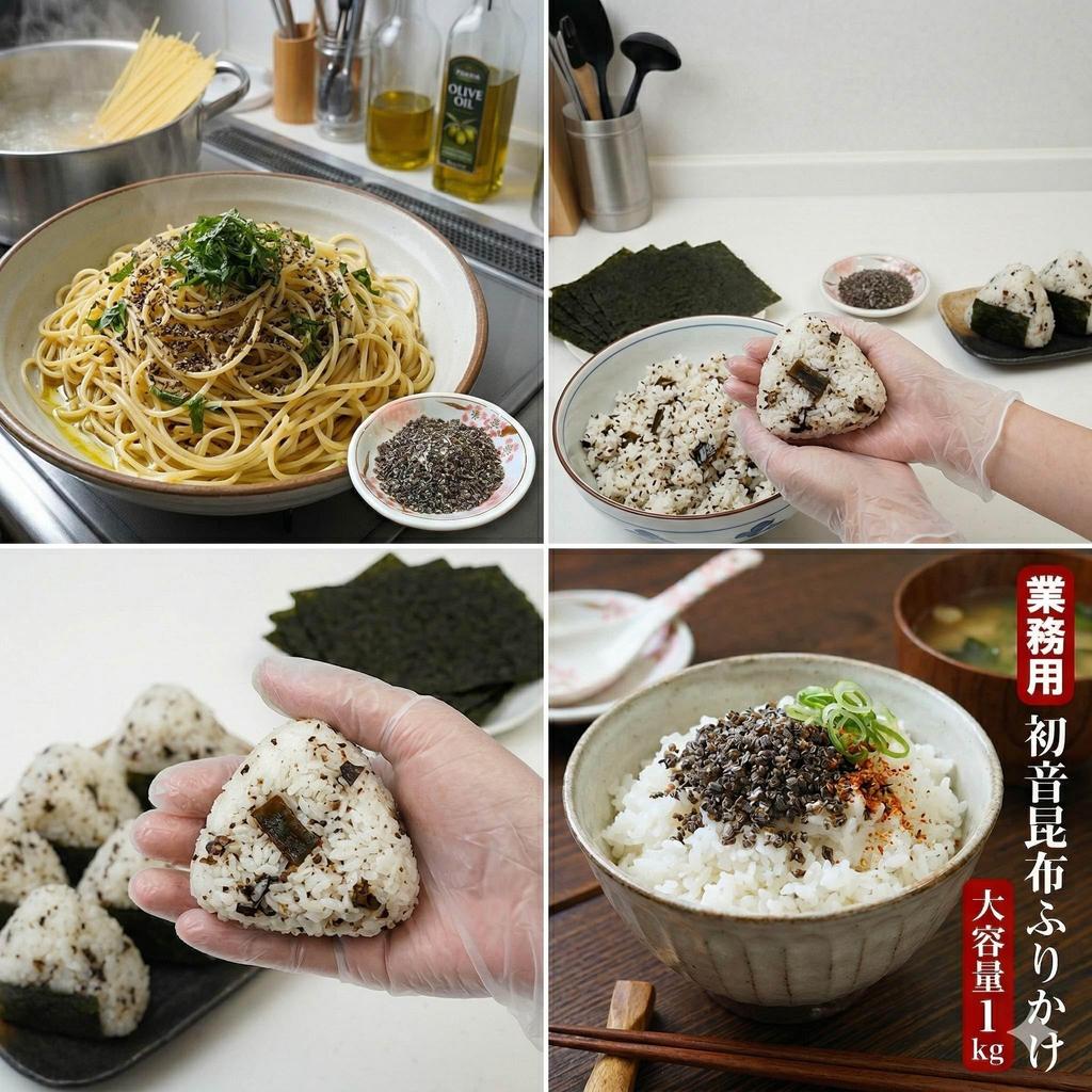 Yasuda Shokuhin Kogyo Commercial Sakunami Hatsune Fine Kelp 1kg Rice Balls Furikake Mix-in Shio Kombu Fine Salt Kelp